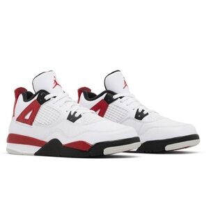 2023 Nike Air Jordan 4 Retro PS Red Cement 12C 12 Little Kid BQ7669 161 Fire Red